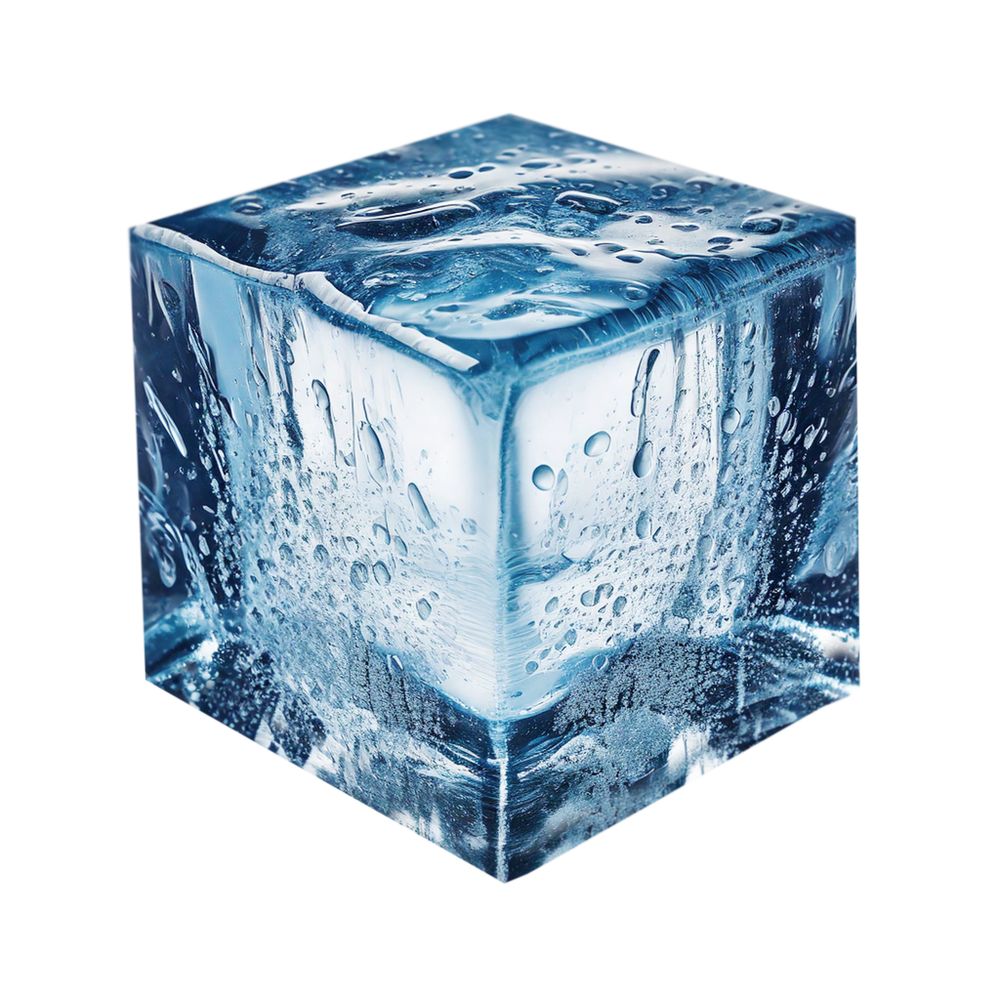 Ice cube mould mini cube, BarUp, Blue, 190x120x(H)35mm