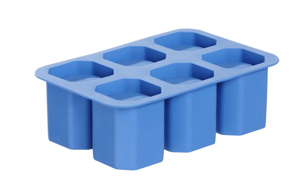 Ice shot glass mould, BarUp, Blue, 125x190x(H)60mm