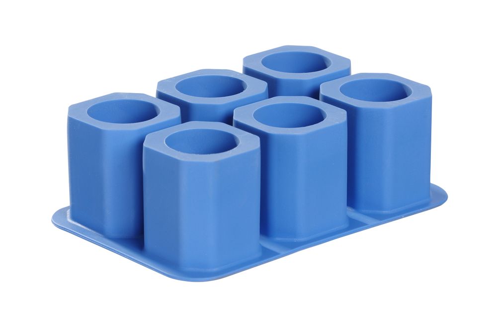 Ice shot glass mould, BarUp, Blue, 125x190x(H)60mm