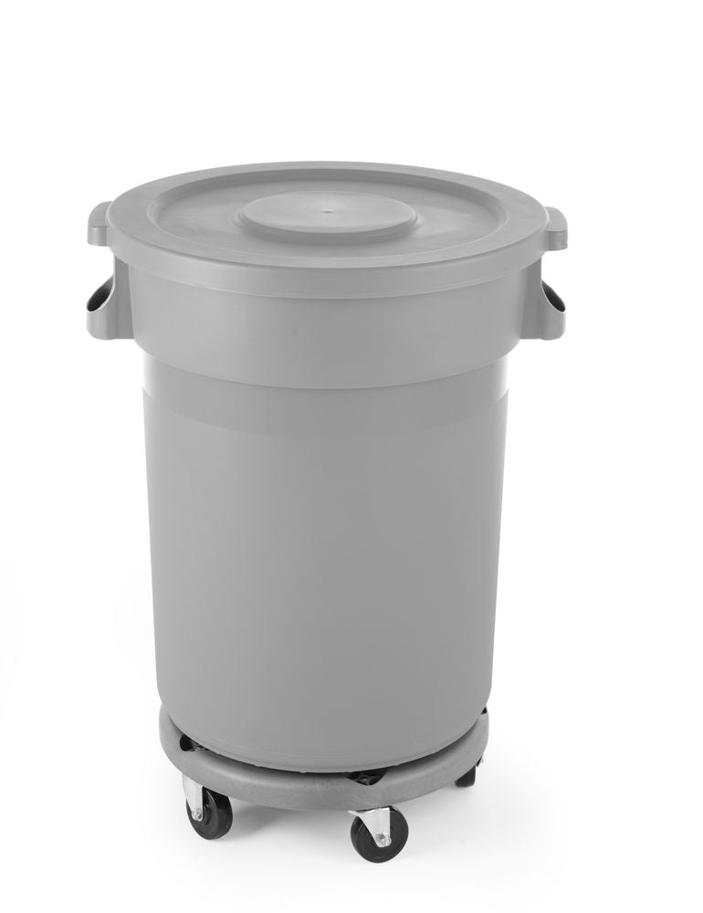 Trolley for round waste bin, AmerBox, fits 691403, ⌀400x(H)165mm