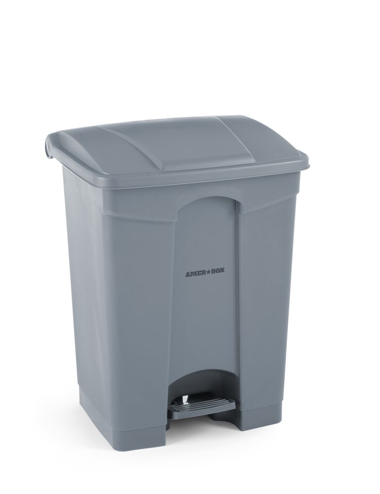 Pedal bin, AmerBox, 87L, Light grey, 500x410x(H)815mm