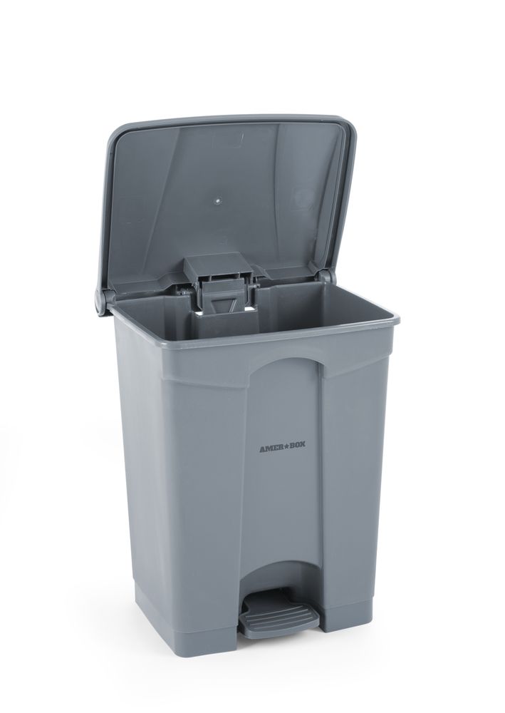 Pedal bin, AmerBox, 87L, Light grey, 500x410x(H)815mm