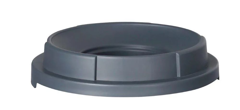 Open cover for round waste bin, AmerBox, fits 691038, Light grey, ⌀570x(H)135mm