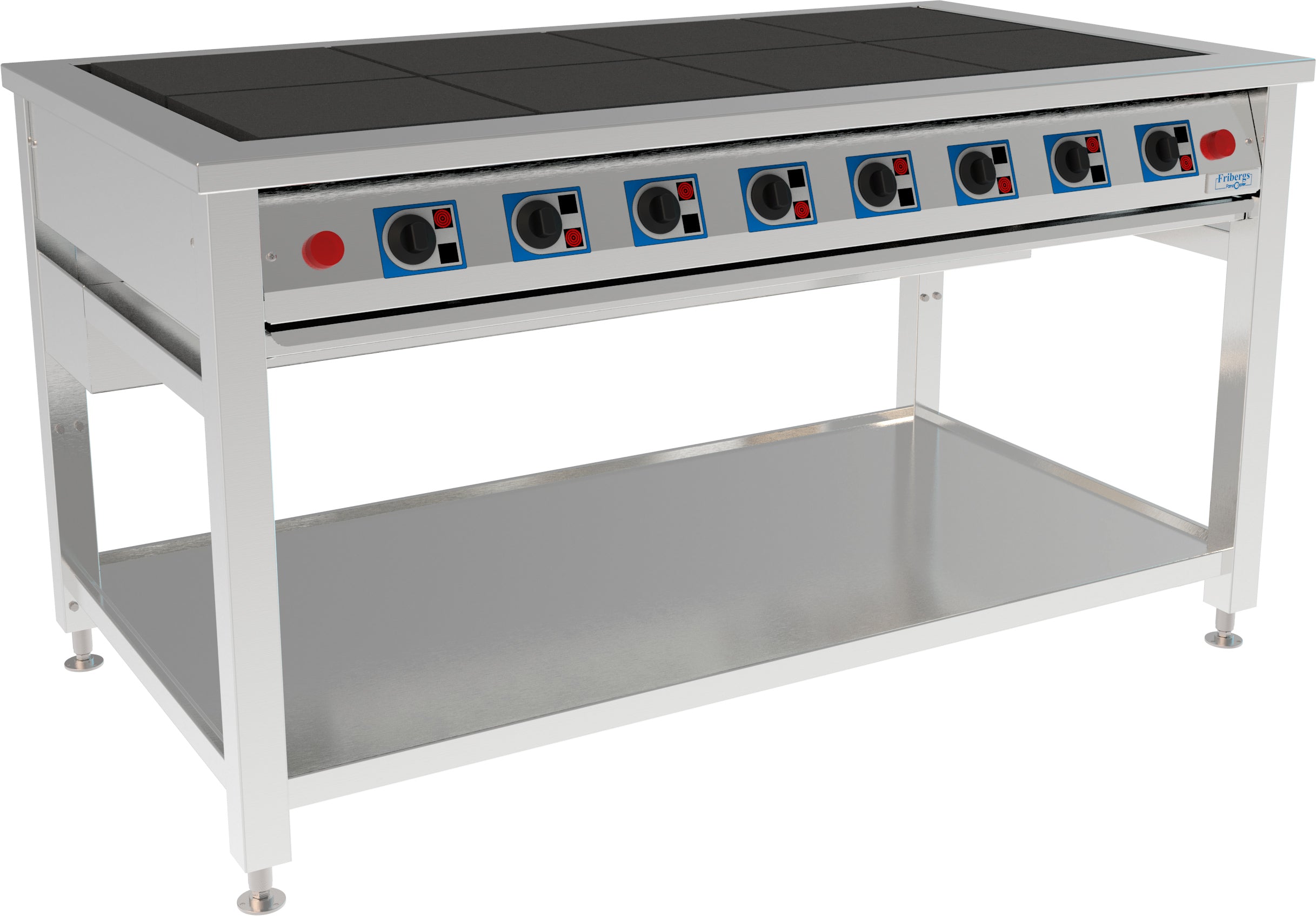 Fribergs FSH8090 El - elektriskt höj- och sänkbar spis 8 plattor