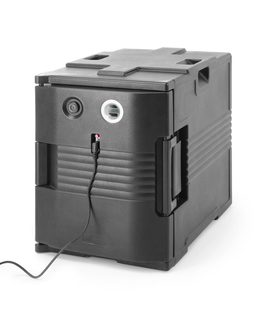 Thermo-insulated container with heating function – catering, AmerBox, GN 1/1, 477x680x(H)620mm