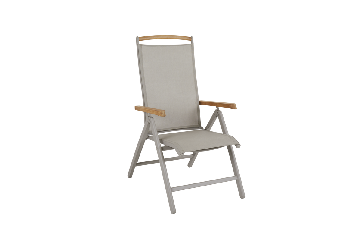 ANDY Positionsstol - Khaki/Khaki/Teak