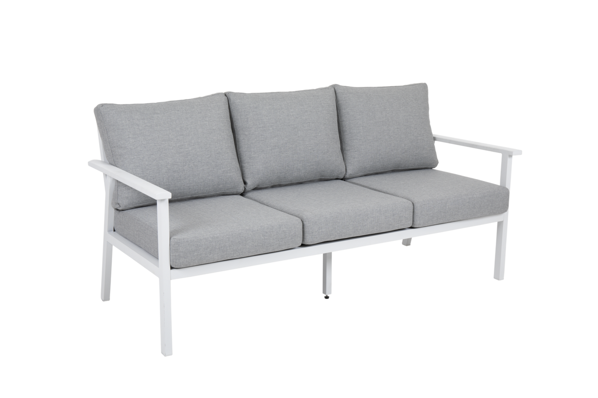 SAMVARO HIGH 3-sits - Vit/Pearl grey