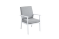 SAMVARO Karmstol - Vit/Pearl grey