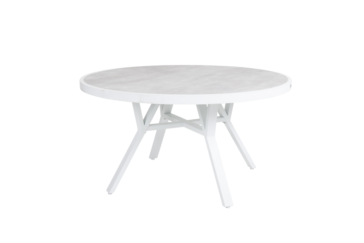 SAMVARO Ø140 H73 cm - Vit/Glas
