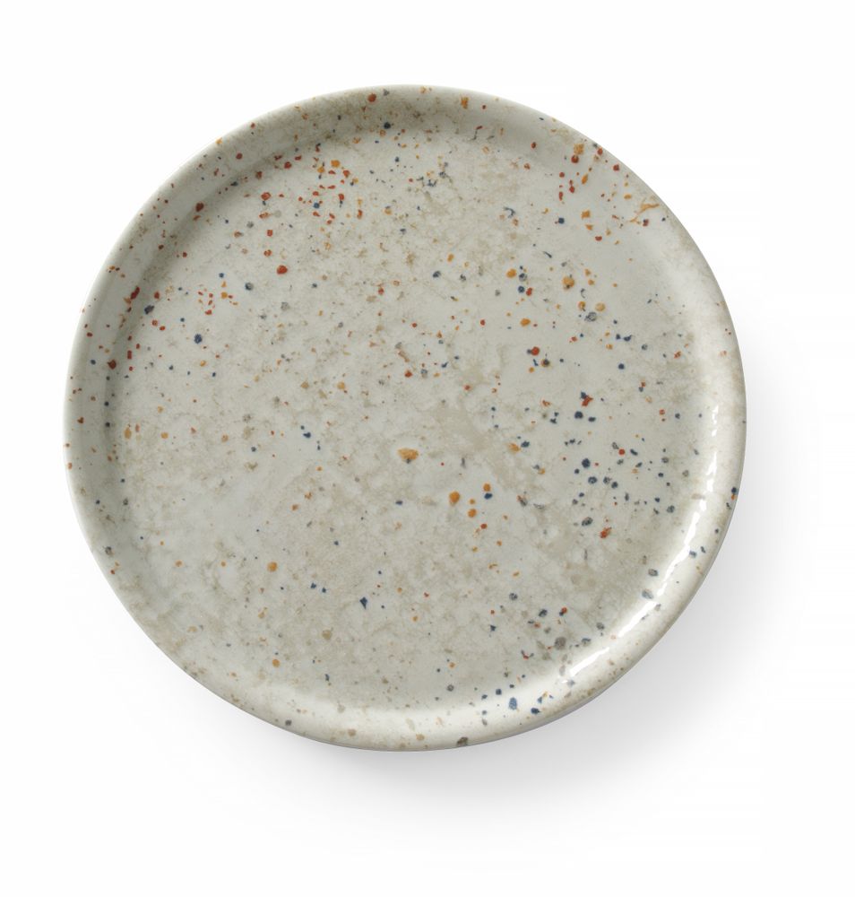 Pizza plate Drops Collection, HENDI, Light grey, ⌀330mm