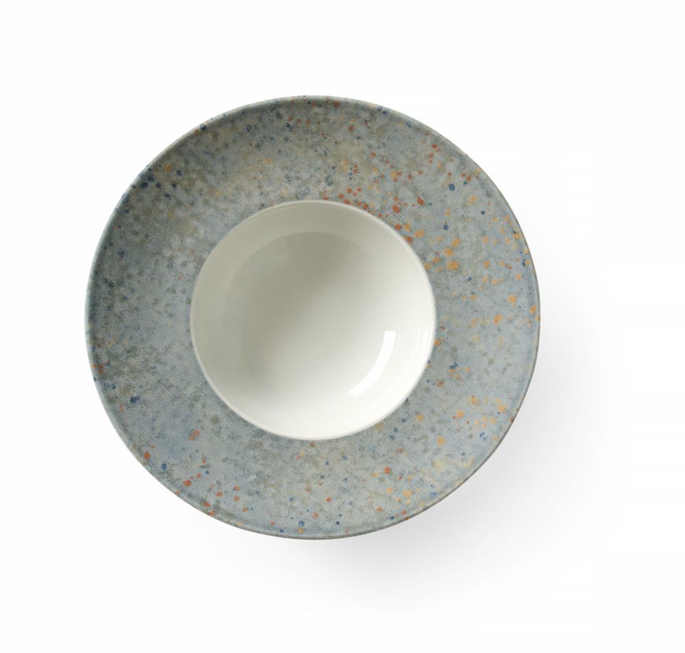 Pasta plate Drops Collection, HENDI, Drops Collection, Light grey, ⌀275mm