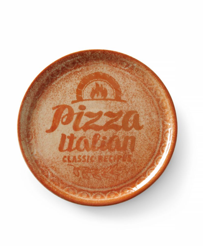 Pizza plate Recipe Collection Brick röd, HENDI, röd, ⌀310mm