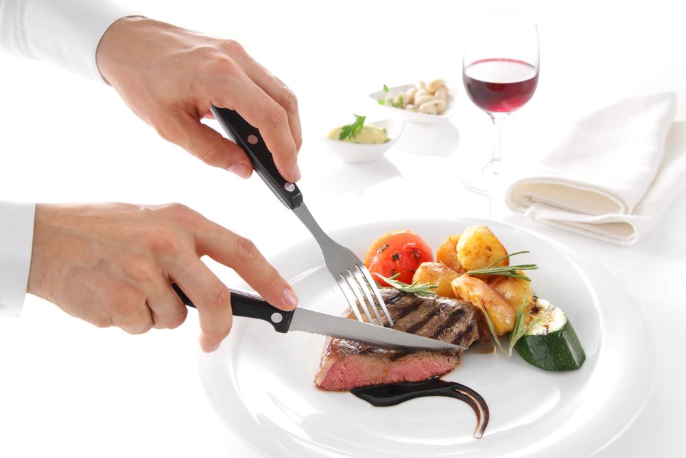 Set med 6 st – Steak kniv - 6 pcs, HENDI, Profi Line, Brown, 6 pcs., (L)210mm