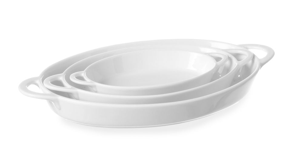 Tapas dish oval, HENDI, 0,35L, 262x140x(H)33mm