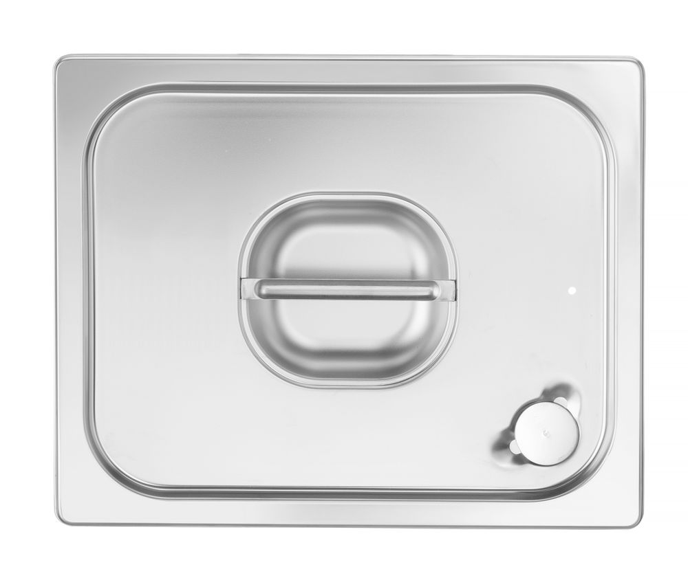 Lid for GN kantin/behållares with silicone rim, HENDI, Profi Line, GN 1/2, 265x325mm