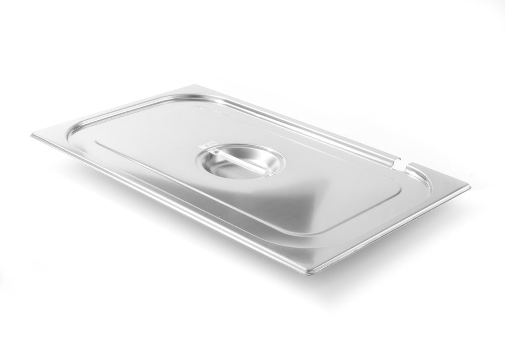 Lid for GN kantin/behållares with ladle recess, HENDI, Kitchen Line, GN 1/1, 530x325mm