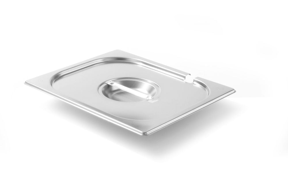 Lid for GN kantin/behållares with ladle recess, HENDI, Kitchen Line, GN 1/2, 265x325mm