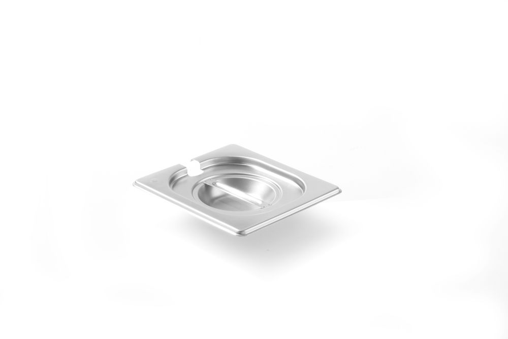 Lid for GN kantin/behållares with ladle recess, HENDI, Kitchen Line, GN 1/6, 176x162mm