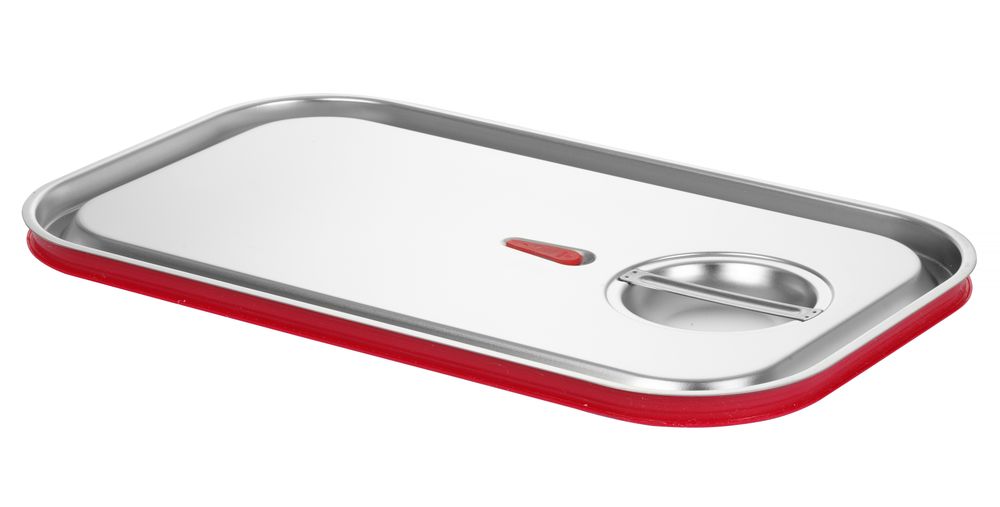 Lid for GN kantin/behållares with silicone rim, HENDI, Kitchen Line, GN 1/1, 530x325mm