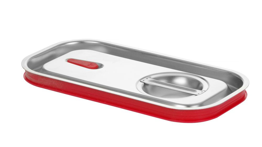 Lid for GN kantin/behållares with silicone rim, HENDI, Kitchen Line, GN 2/3, 354x325mm