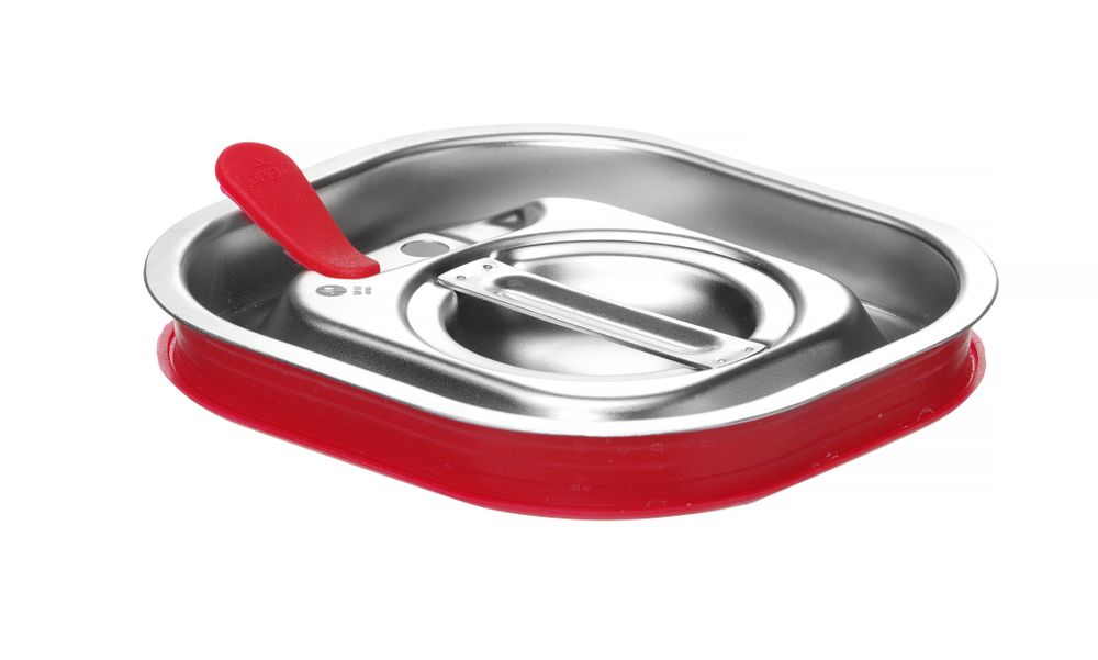 Lid for GN kantin/behållares with silicone rim, HENDI, Kitchen Line, GN 1/6, 156x142mm