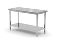 Central work table – bolted, HENDI, Profi Line, 1600x700x(H)850mm
