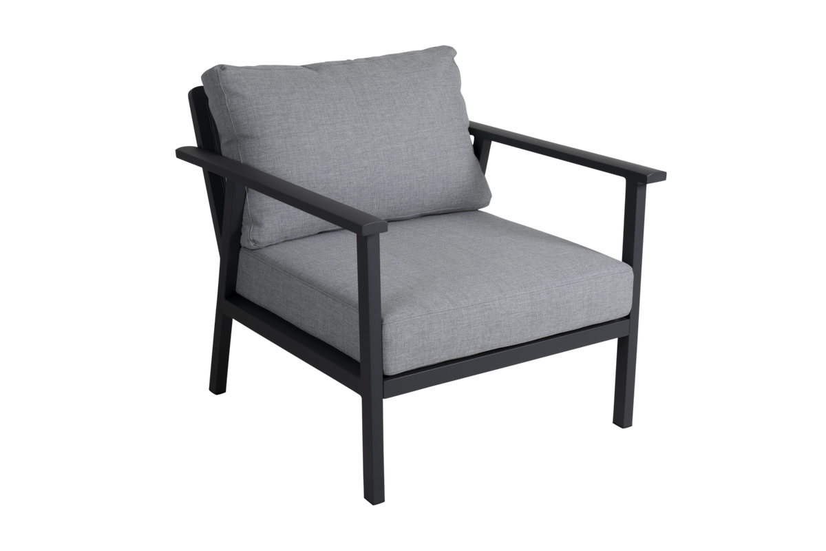 SAMVARO LOW Fåtölj - Antracit/Pearl grey