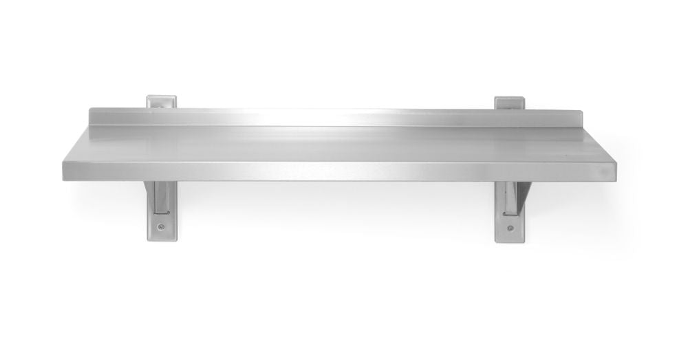 Wall shelf adjustable, single, with 2 brackets, HENDI, 1400x300x(H)600mm