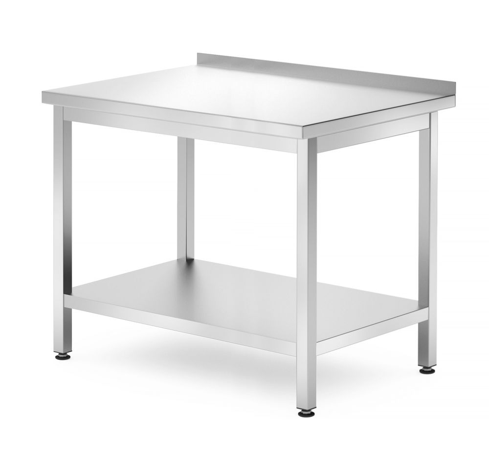 Wall table with a shelf – bolted, depth 700 mm, HENDI, Profi Line, 1000x700x(H)850mm