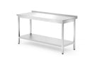 Wall table with a shelf – bolted, depth 700 mm, HENDI, Profi Line, 1600x700x(H)850mm