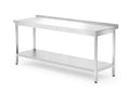 Wall table with a shelf – bolted, depth 700 mm, HENDI, Profi Line, 1800x700x(H)850mm