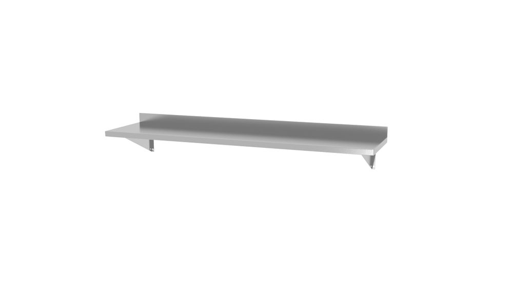 Wall shelf, with 2 brackets, HENDI, 1200x300x(H)250mm