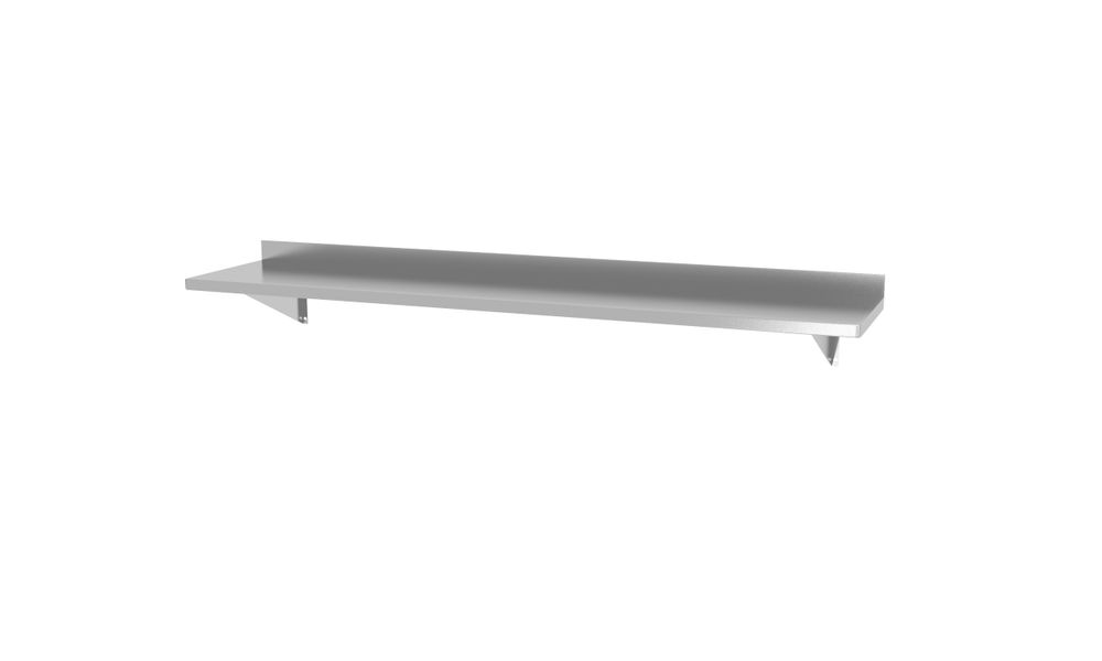 Wall shelf, with 2 brackets, HENDI, 1200x300x(H)250mm