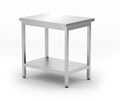 Central table with shelf – bolted, depth 600 mm, HENDI, Kitchen Line, 800x600x(H)850mm