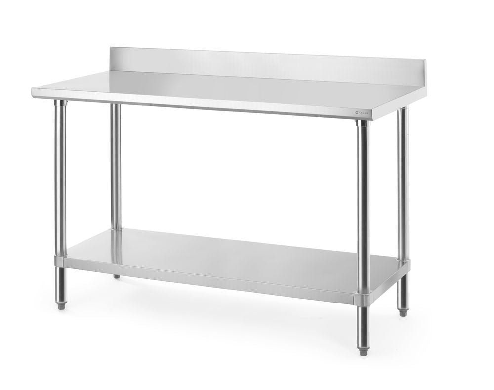 Work table with backsplash, HENDI, Budget Line, 1400x600x(H)950mm