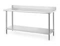 Work table with backsplash, HENDI, Budget Line, 1200x600x(H)950mm
