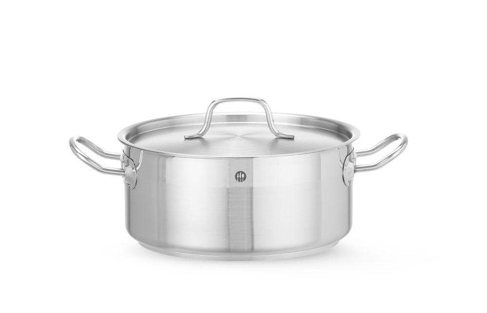 Stew gryta low - med lock, HENDI, Profi Line, 4,8L, ⌀240x(H)105mm