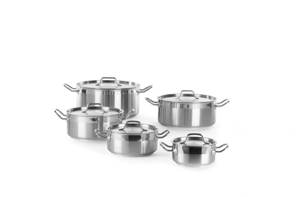 Stew gryta low - med lock, HENDI, Profi Line, 1,5L, ⌀160x(H)75mm