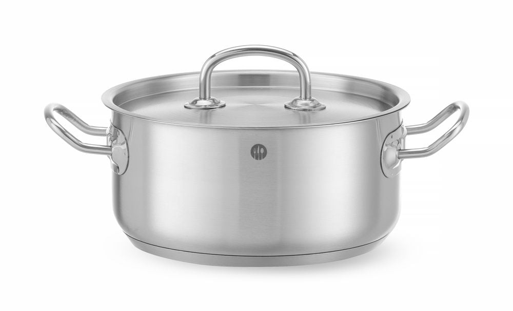 Stew gryta low - med lock, HENDI, Kitchen Line, 2,9L, ⌀200x(H)95mm