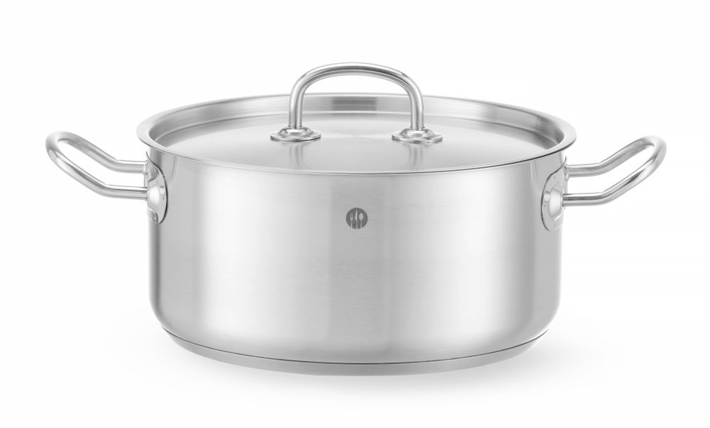 Stew gryta low - med lock, HENDI, Kitchen Line, 4,9L, ⌀240x(H)110mm