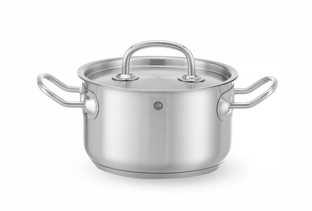 Stew gryta medium – med lock, HENDI, Kitchen Line, 1,8L, ⌀160x(H)95mm