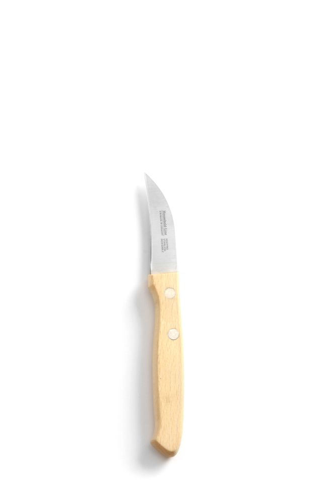 Paring kniv with wooden handle, HENDI, curved model, Wood, (L)165mm