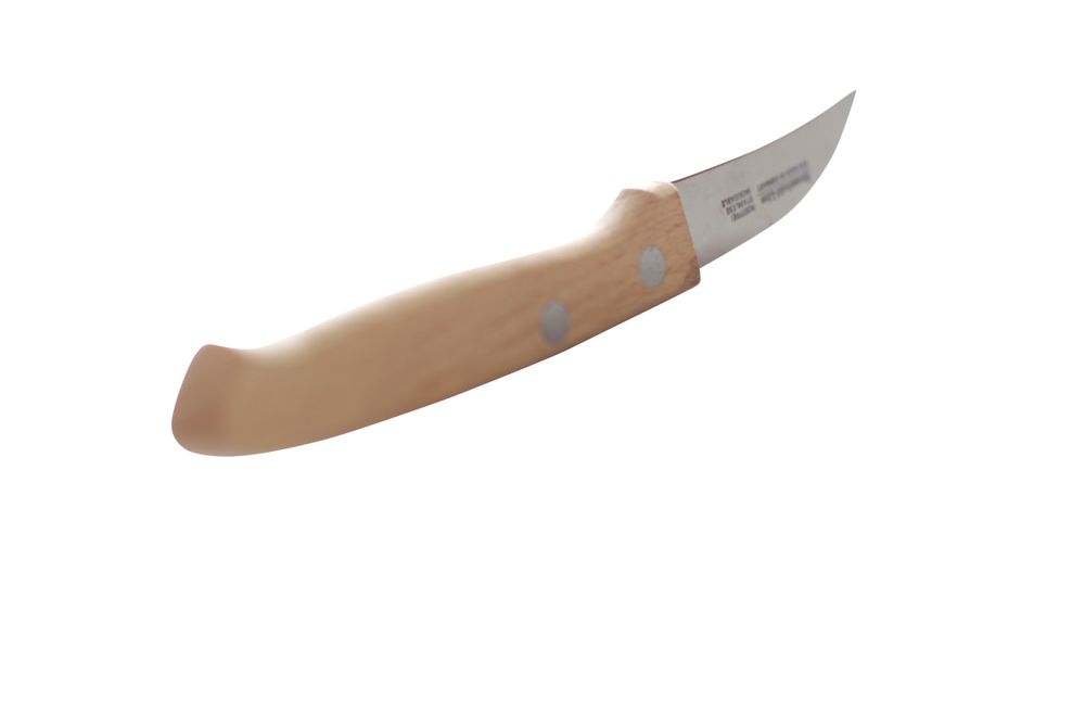Paring kniv with wooden handle, HENDI, curved model, Wood, (L)165mm