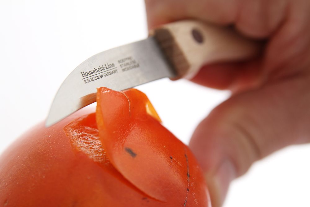 Paring kniv with wooden handle, HENDI, curved model, Wood, (L)165mm