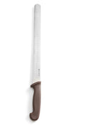 Ham/salmon kniv with granton edge, HENDI, Brown, (L)490mm