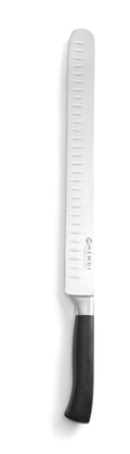 Ham/salmon kniv, HENDI, Profi Line, Granton indentations, svart, (L)430mm