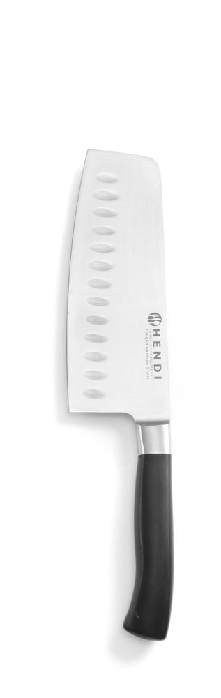 Cleaver, HENDI, Profi Line, Granton indentations, svart, (L)300mm
