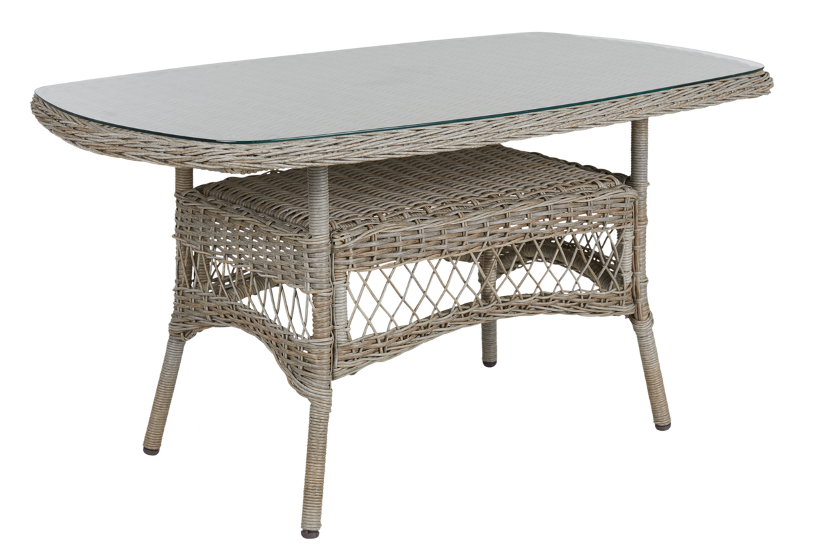 KAMOMILL 135X80 H70 cm - Beige/Glas