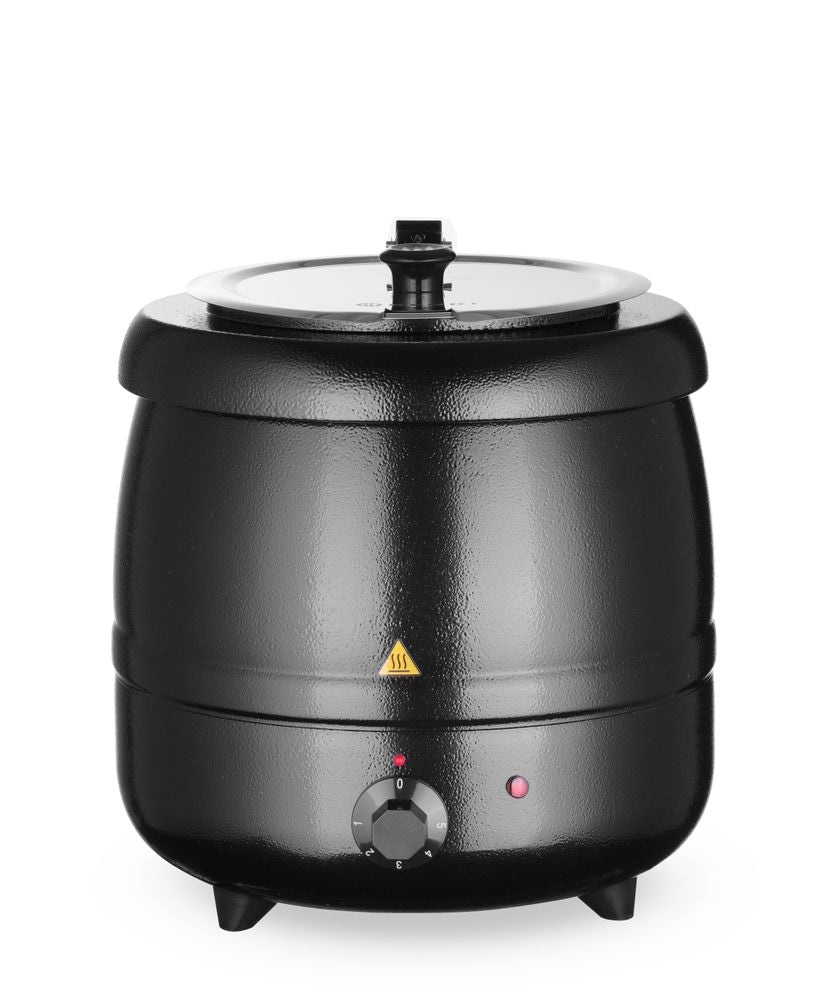 Soup kettle, HENDI, Kitchen Line, 8L, svart, 230V/400W, ⌀330x(H)363mm