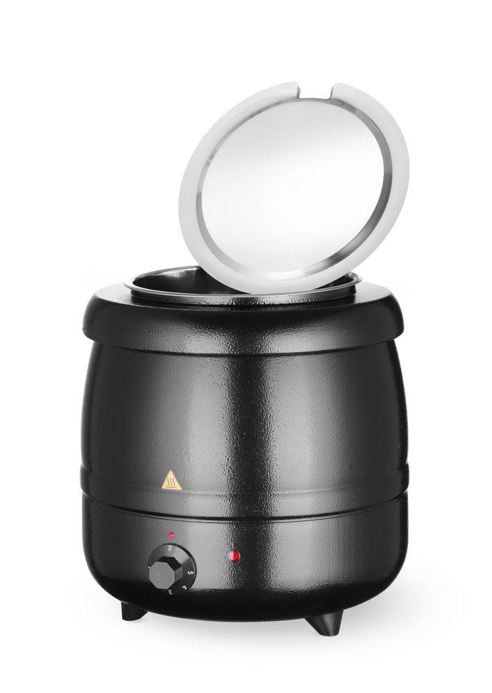 Soup kettle, HENDI, Kitchen Line, 8L, svart, 230V/400W, ⌀330x(H)363mm